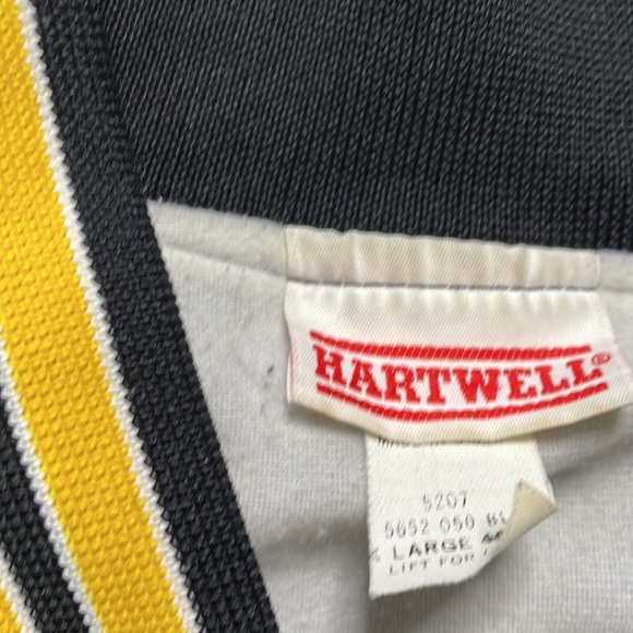 Vintage Hartwell Blank Satin Jacket Steelers Colors - Picture 3 of 3